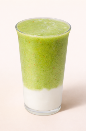 blueberry and peach smoothies